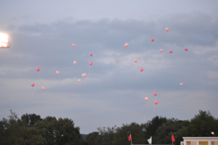 Raising cards for breast cancer awareness: FHS cheerleaders hold Pink-Out game