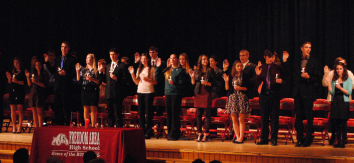 National Honor Society inducts new members: Middle school welcomes new chapter