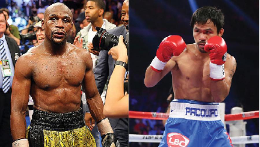 World Welterweight Champion Floyd Mayweather fought Manny Pacquaio at the MGM Grand in Las Vegas on May 2.