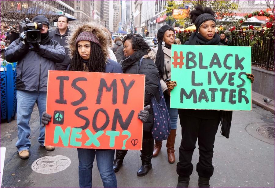 NYC action in solidarity with Ferguson. Mo, encouraging a boycott of Black Friday Consumerism.