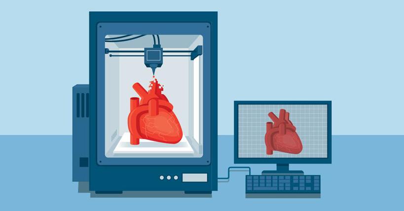 Bioprinting major organs like hearts, as illustrated above, is the goal of scientists and researchers worldwide.
