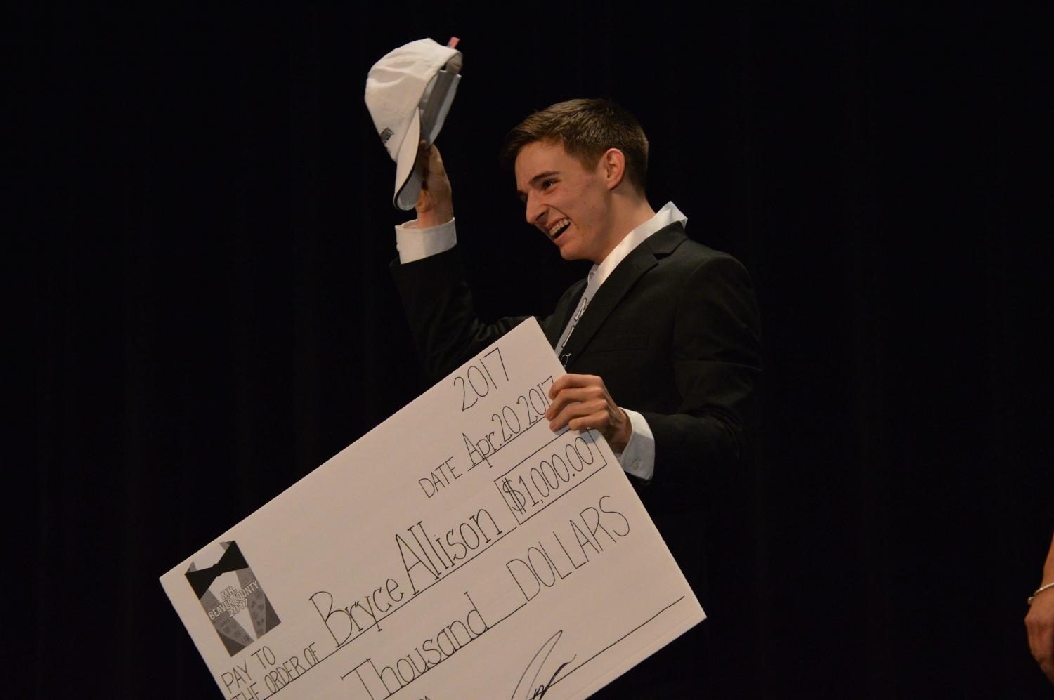 Western Beaver’s Senior Bryce Allison is crowned the Mr. Beaver County’s Winner for 2017.
