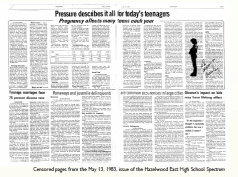 The two articles that caused the entire court case and helped to start to give student journalists control over their publications back. 