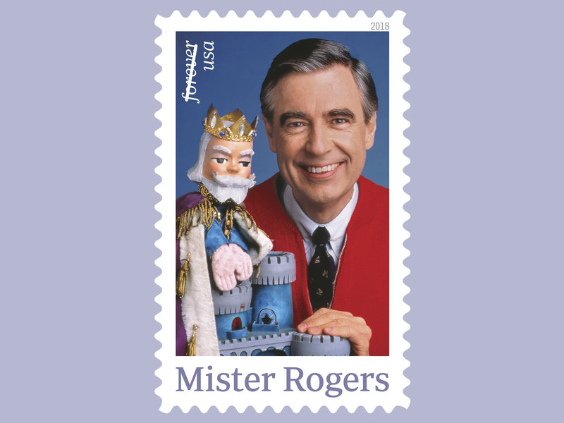 The+U.S.+Postal+Service+plans+released+a+postage+stamp+featuring+Fred+Rogers+and+his+King+Friday+XIII+puppet+from+%E2%80%9CMister+Rogers+Neighborhood%2C%E2%80%9D+a+children%E2%80%99s+TV+series+on+the+Public+Broadcasting+Service+%28PBS%29.%0A