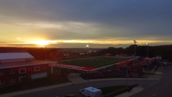 Crowds of people filled Bulldog Stadium on opening night of the football season on August 24.