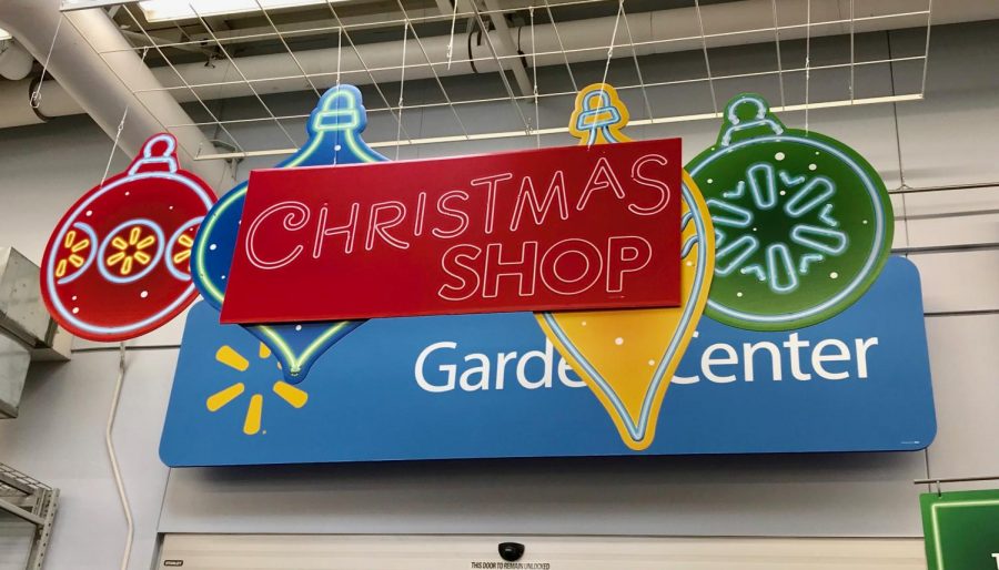 By mid-October, the Walmart located in Baden had already dedicated its garden center to the Christmas Shop for the season.