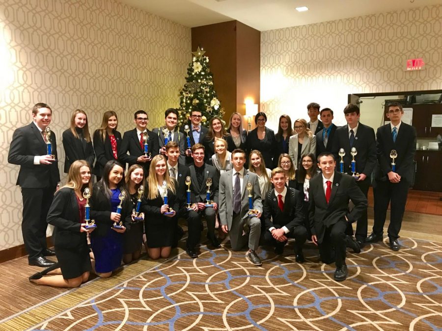 Thirty-one DECA members competed at the district competition on Dec. 3, which was held at the Sheraton Hotel near the Pittsburgh Airport. Thirteen of the 31 qualified to advance to states, which will take place in Hershey from Feb. 20 to Feb. 22.