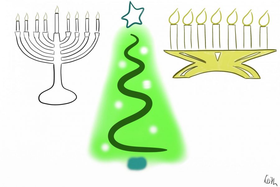 This+visual+represents+the+symbolic+items+used+for+Christmas%2C+Hanukkah+and+Kwanzaa+