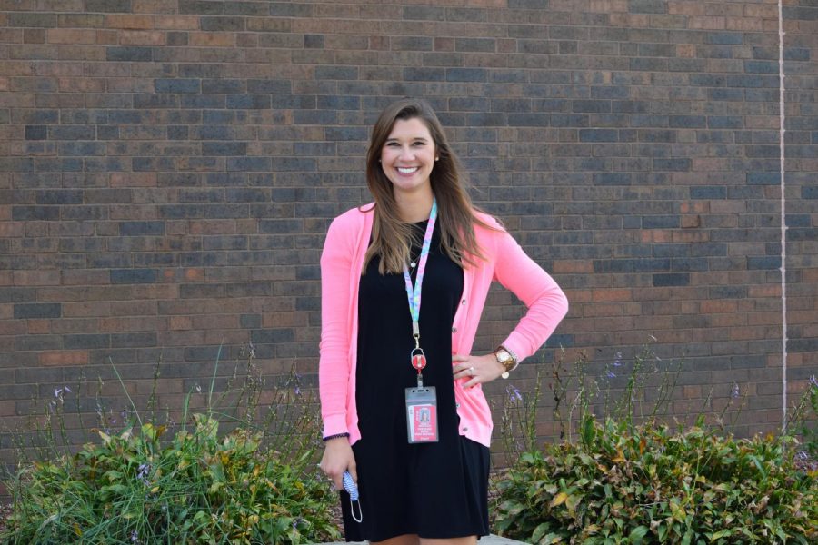 Communications teacher Emily Skirtich
feels confident in her positive way of
teaching.