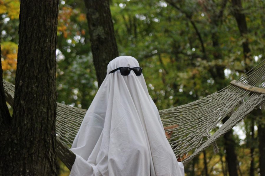 Dressing up as a ghost and having a photoshoot is a recent trend on TikTok that is
simple, yet spooky.