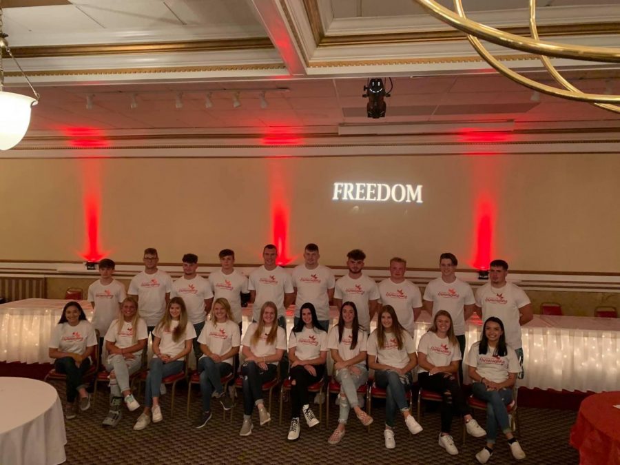 The entire 2020 Homecoming Court at the banquet held at Franzee’s and Javy’s on Oct. 8.