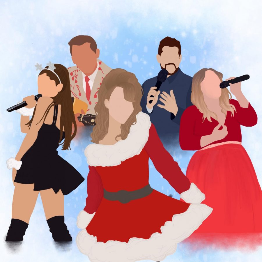 Popular singers Ariana Grande, Bobby Helms, Mariah Carey, Michael Bublé and Kelly Clarkson are successful individuals in the Christmas music industry.