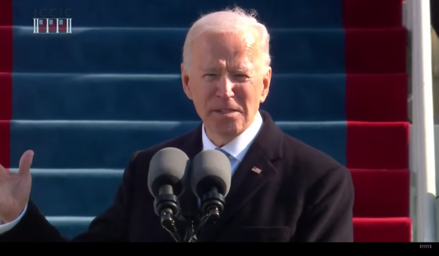 On+Jan.+20%2C+President+Joe+Biden+gave+his+inaugural+address+in+front+of+the+Capitol.+Some+of+the+themes+he+touched+upon+in+his+message+were+unity+and+recovery.+