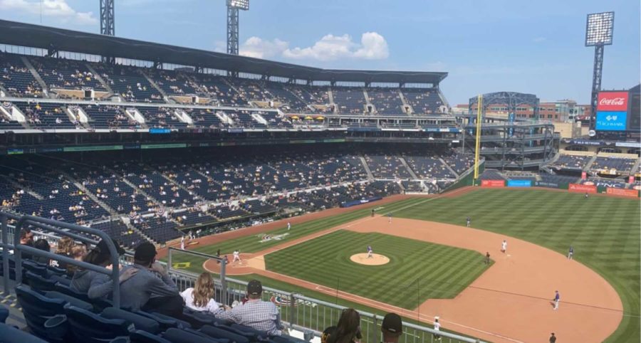 The Pittsburgh Pirates hosted their home opener on April 8 with a limited number of fans.