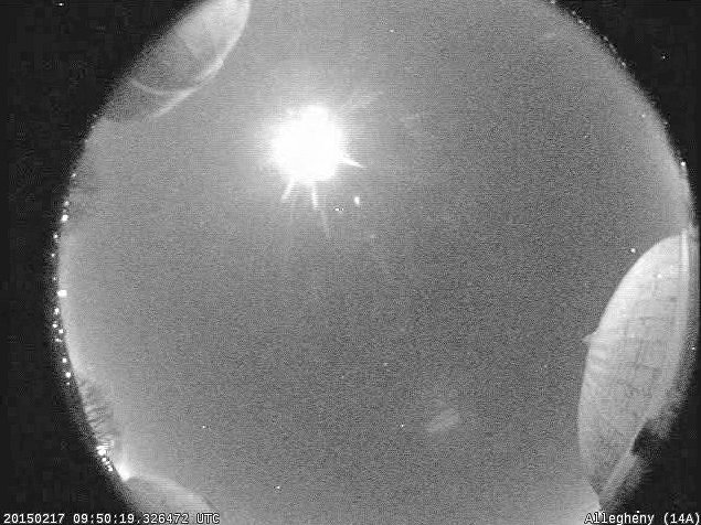 On Jan. 1, a meteor was seen on satellites over New York, Pennsylvania and Ohio.