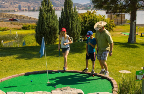 The tee-rific game of miniature golf