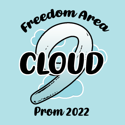 This year, the theme for prom is Cloud 9, as shown by the graphic displaying the logo for the theme.