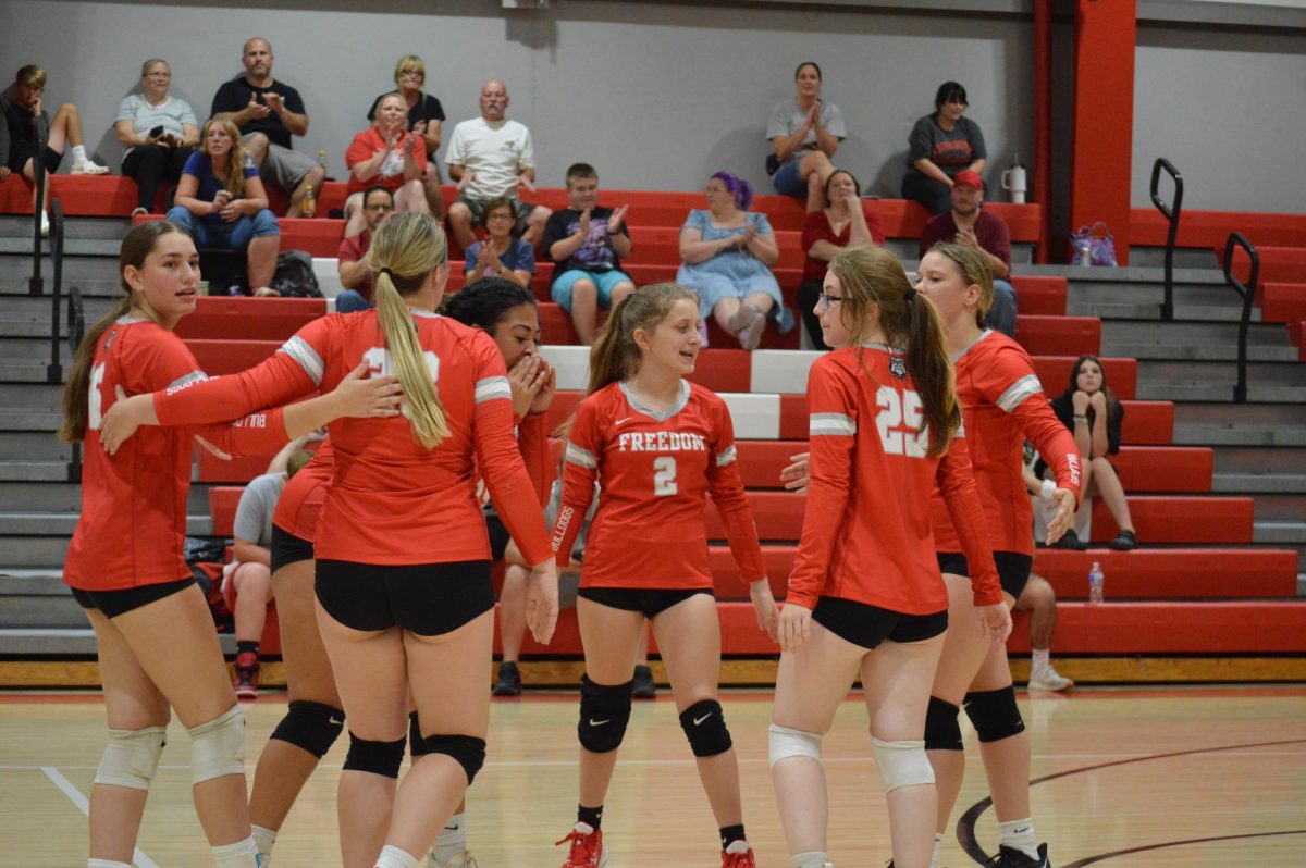 The Bulldogs faced a change of scene during the Sept. 14, game against Sto-Rox in the middle school gymnasium. Giving their best effort through every set, the teams effort paid off with a 3-0 win for the team. Hoping to make this win a part of a trend, the players will continue to play their best as the season progresses. 
