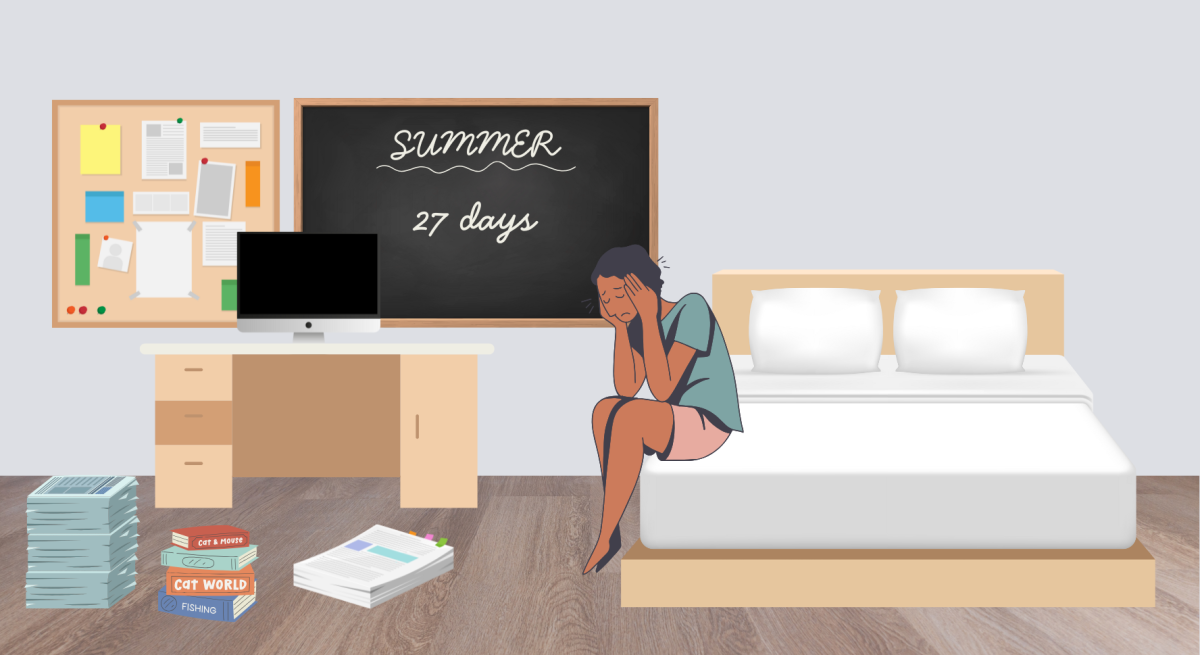 Springtime sadness: As the end of the fourth quarter approaches, students may begin to experience different attitudes towards the completion of homework assignments. This may be due to a variety of different reasons, but staying positive is an important part of getting in the correct mindset.