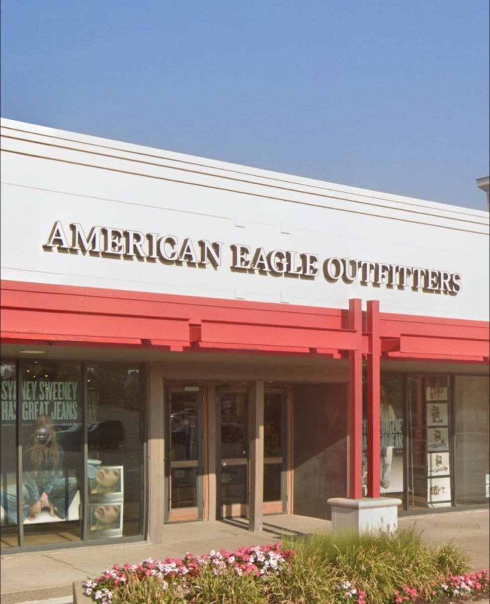From catchy to controversial: The outside of the American Eagle in Cranberry Mall displays Sydney Sweeney’s campaign. The tagline, meant as a lighthearted punchline, has instead erupted in backlash and raised many questions on how far brands should go in pursuit of more business.